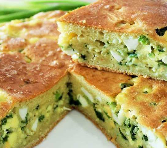 Пирог с зеленым луком и яйцом (заказ минимум за 1 рабочий день)