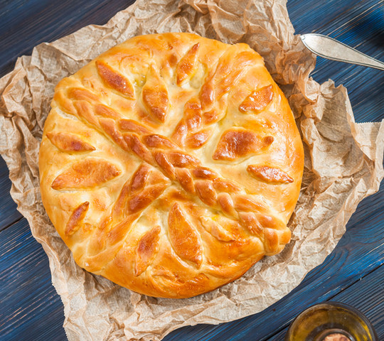 Пирог с рисом и яйцом (заказ минимум за 1 рабочий день)