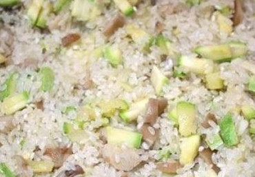 Ризотто с кабачком и шампиньонами